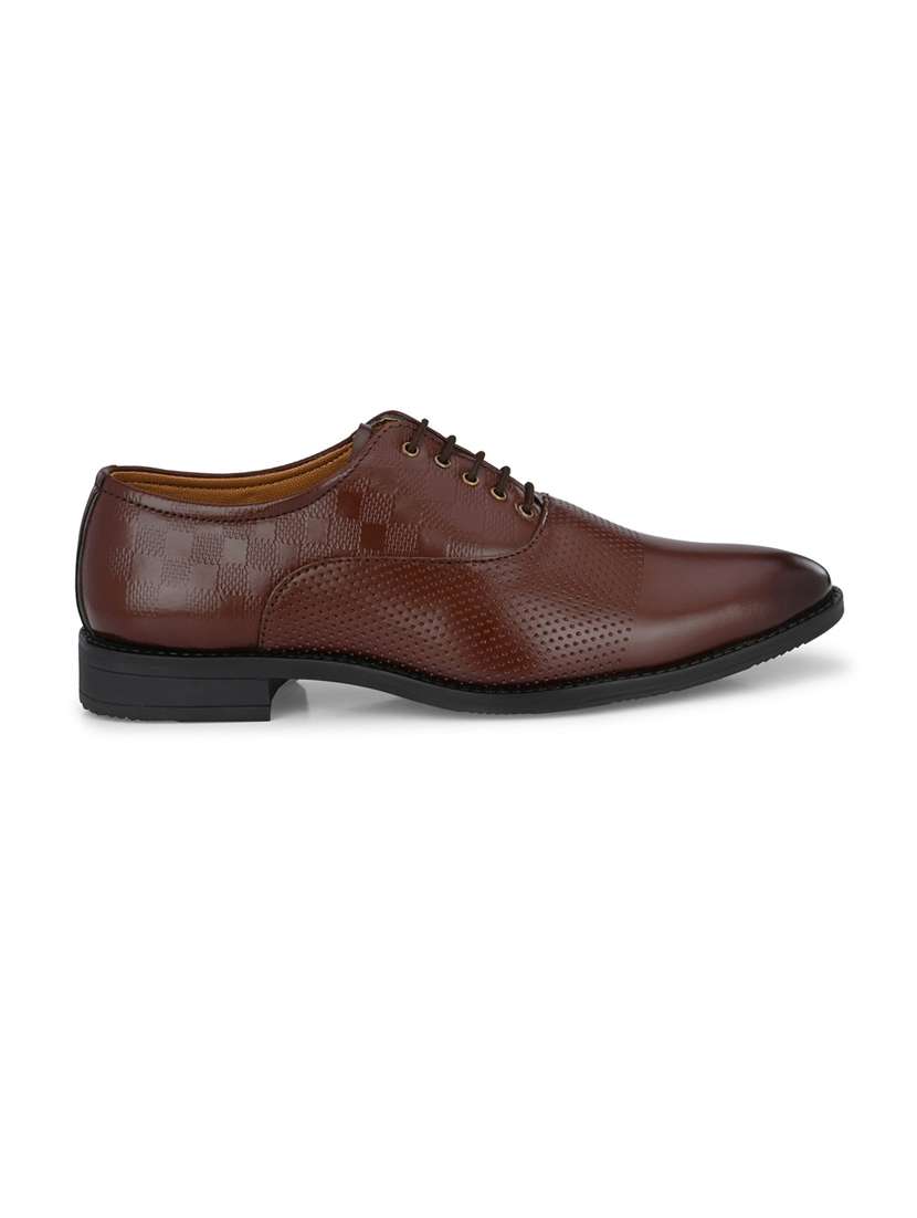 brown lace-up oxfords shoes - 19343052 -  Standard Image - 2