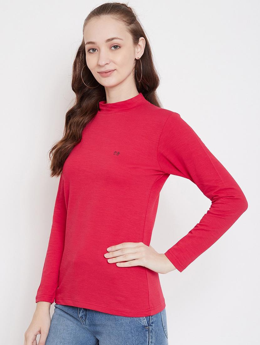 red long sleeves regular tee - 19344333 - Standard Image - 2