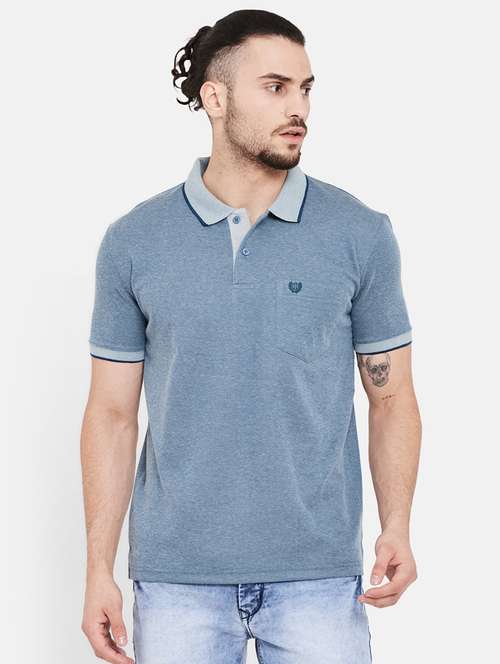 solids cotton blend polo t-shirt - 19344339 - Standard Image - 0