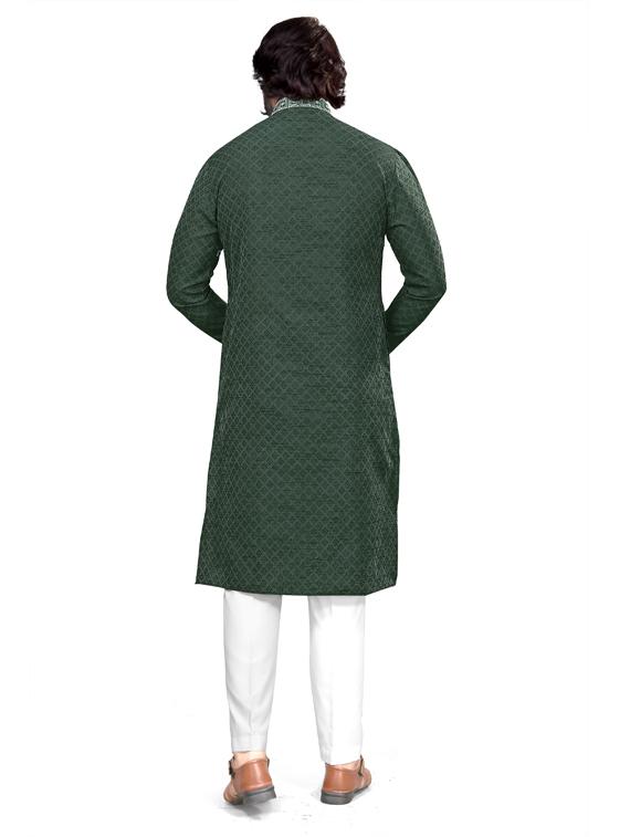 printed cotton kurta pyjama set - 19345515 - Standard Image - 2