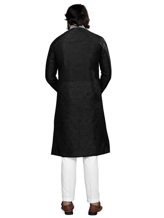 solids cotton kurta pyjama set - 19345526 - Standard Image - 2