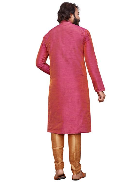 solids cotton kurta pyjama set - 19345590 - Standard Image - 2