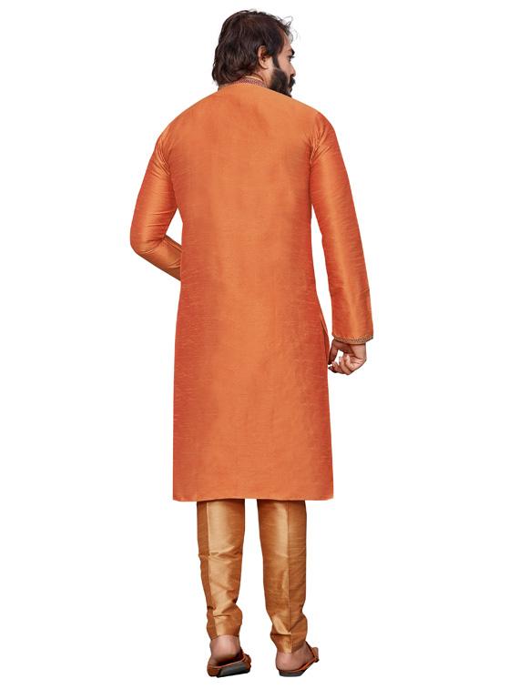 solids cotton kurta pyjama set - 19345605 - Standard Image - 2