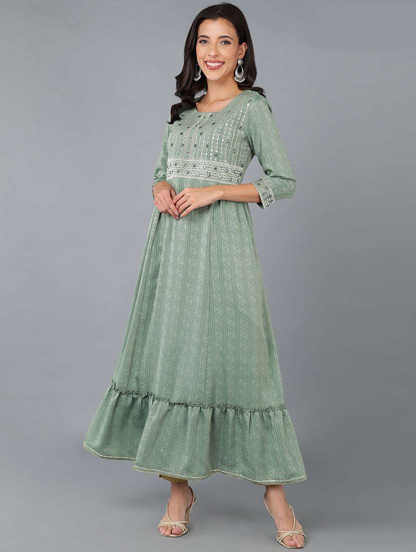 women's flared kurta