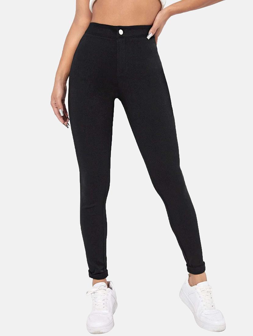 black solid denim jean - 19349108 - Zoom Image - 0