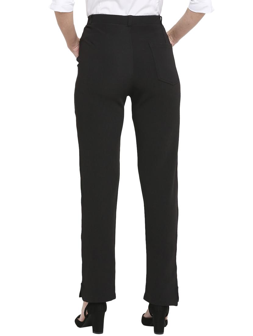 black solid formal trouser - 19349319 - Standard Image - 2