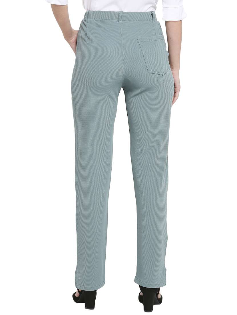 green solid peg trouser - 19349321 -  Standard Image - 2