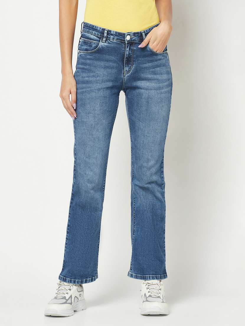 women's plain bootcut jeans