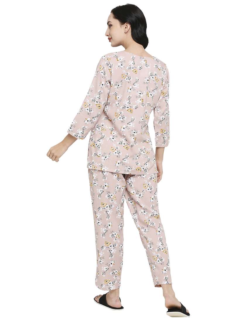 women printed night suit set - 19349770 -  Standard Image - 2