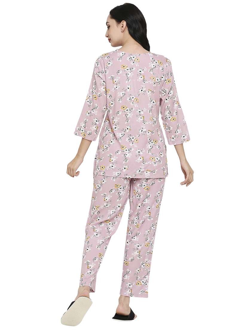 women printed night suit set - 19349772 -  Standard Image - 2