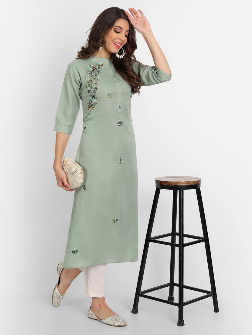 women's straight kurta - 19349990 - Zoom Image - 0