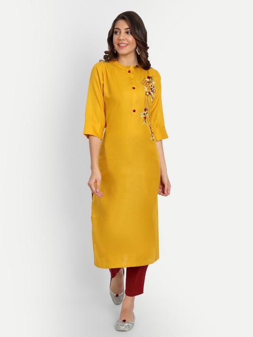 women's straight kurta - 19349995 -  Standard Image - 0