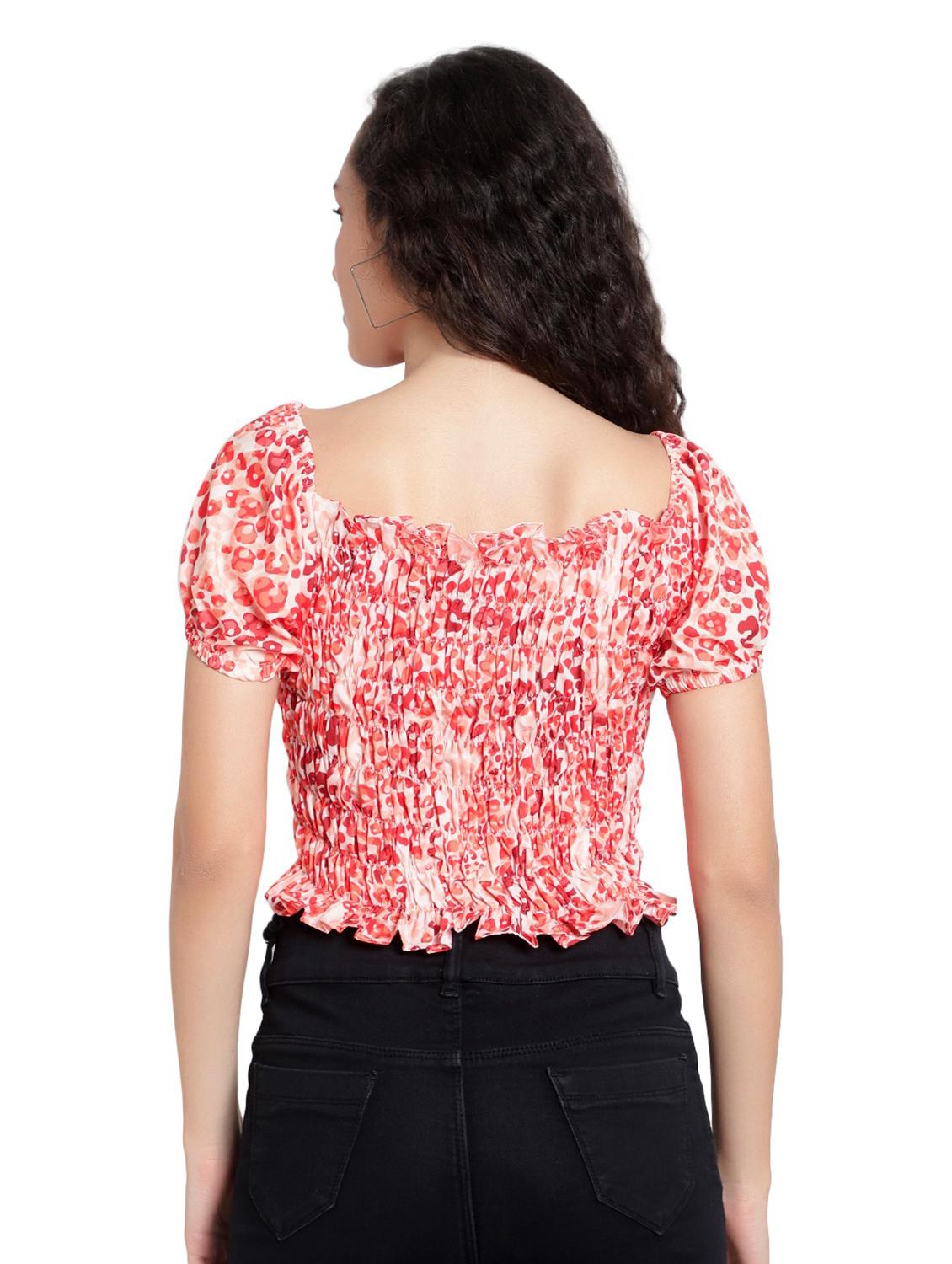women's crop sweetheart neck top - 19350174 - Standard Image - 2