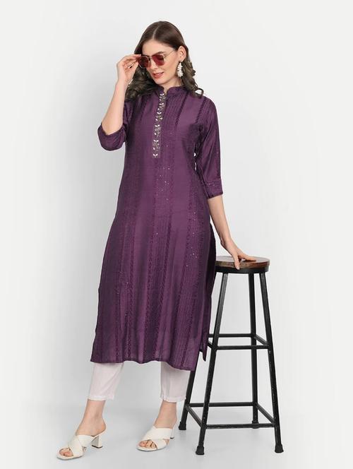women's straight kurta - 19350414 - Standard Image - 0