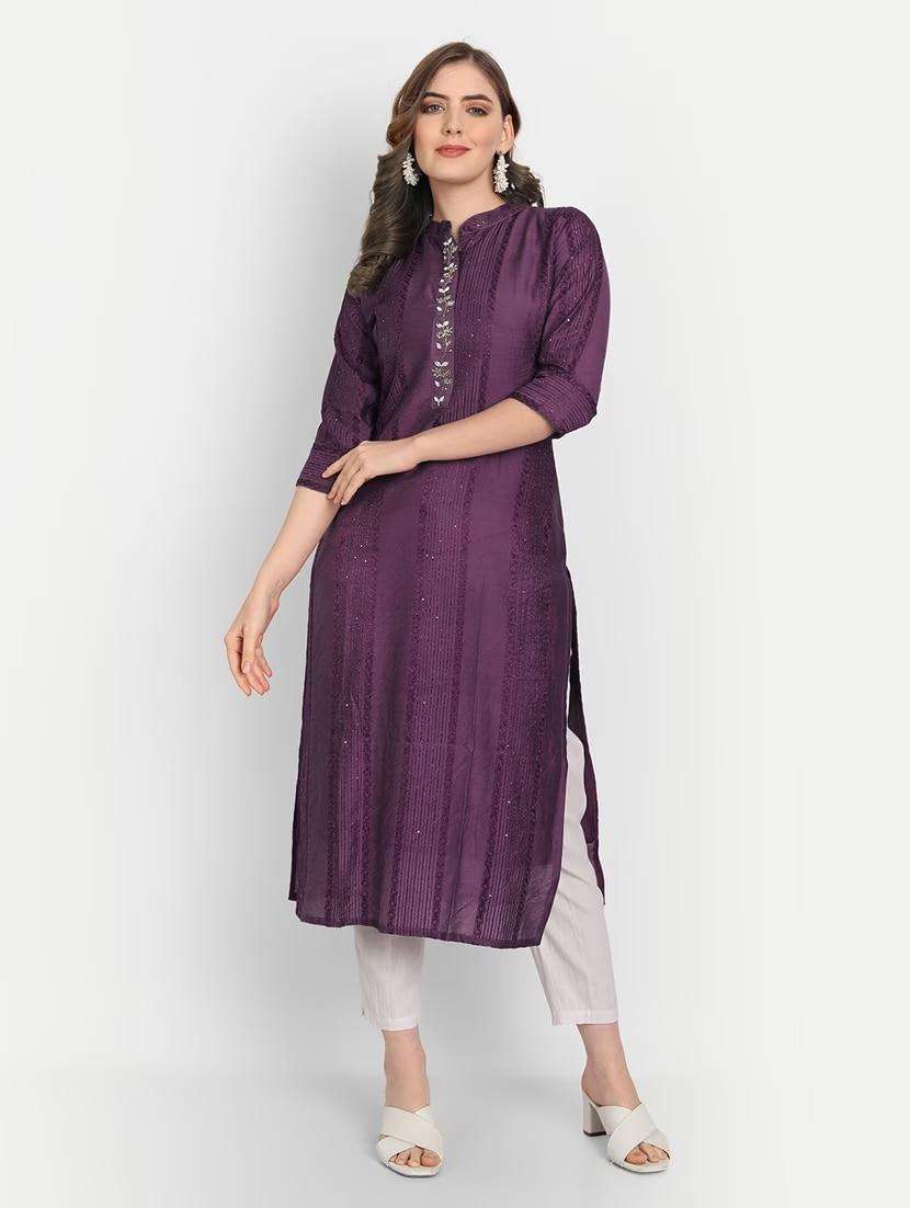 women's straight kurta - 19350414 -  Standard Image - 2