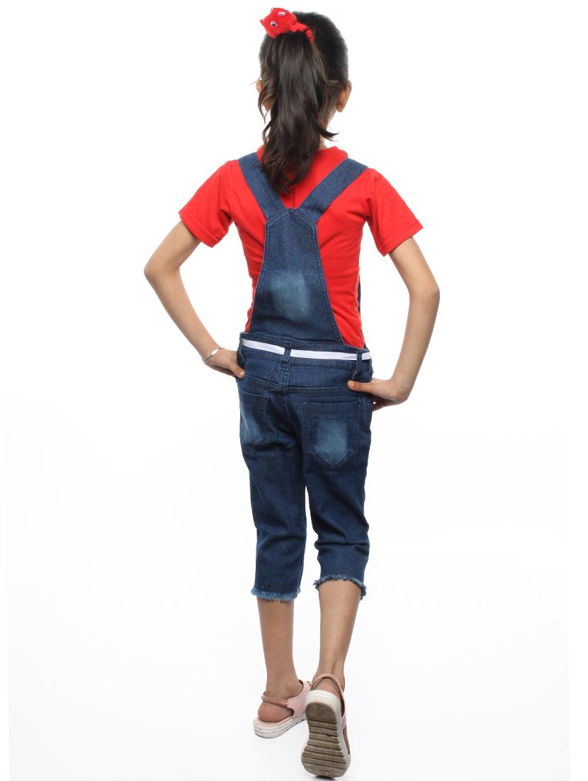 solids denim dungarees - 19350977 - Standard Image - 2