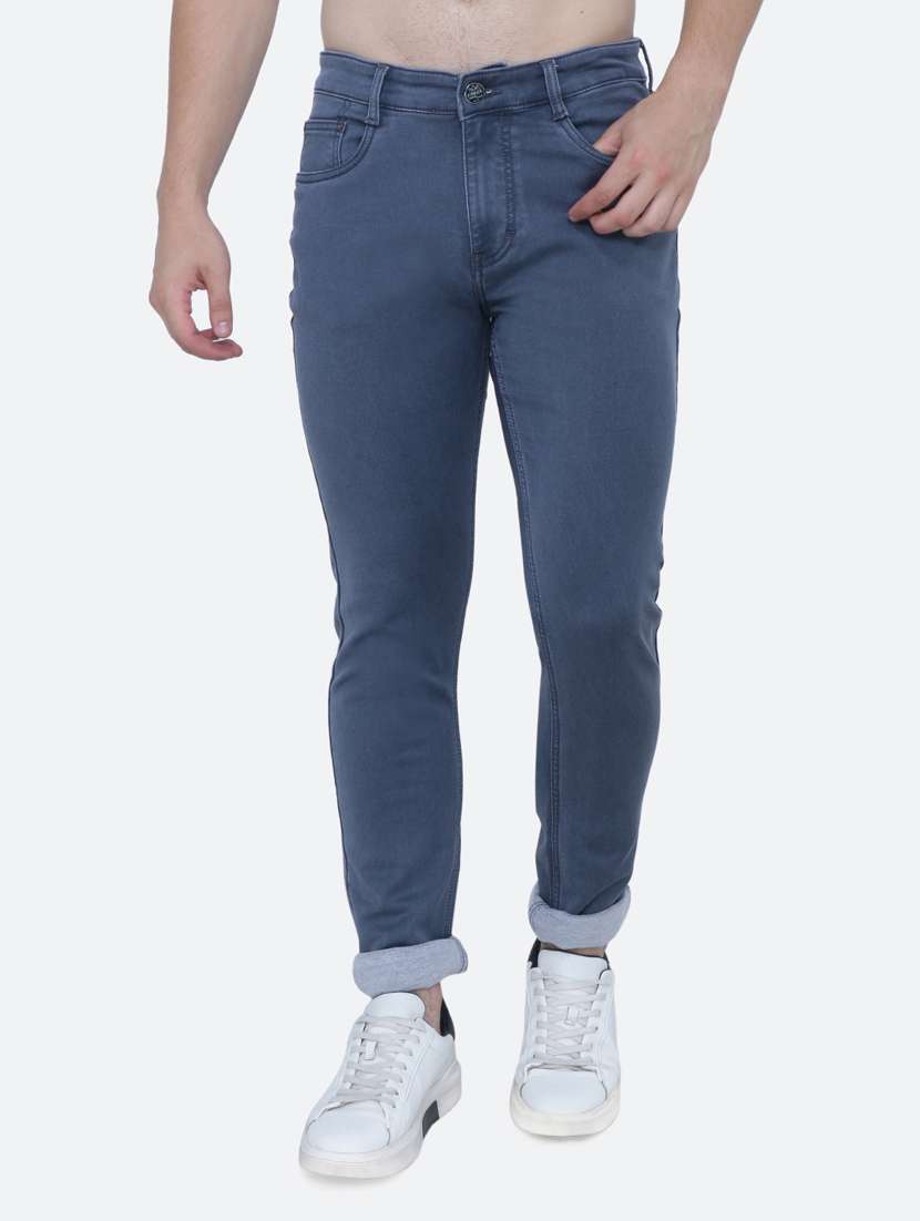 mens slim fit plain jeans