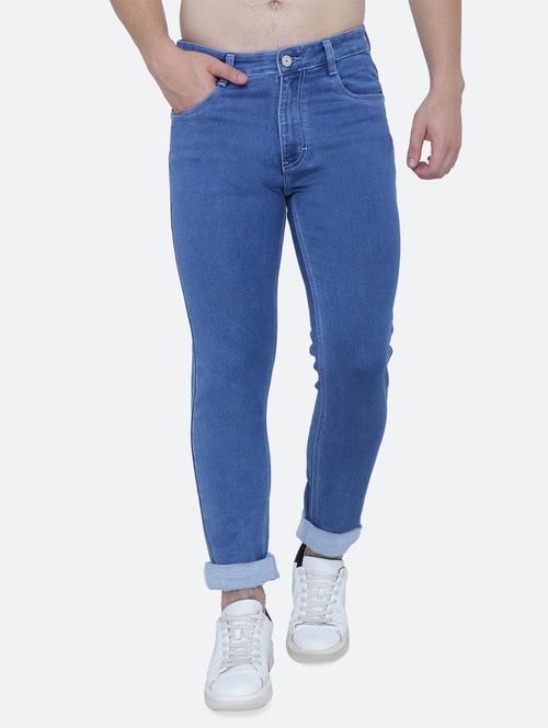 mens slim fit plain jeans - 19351930 - Standard Image - 0