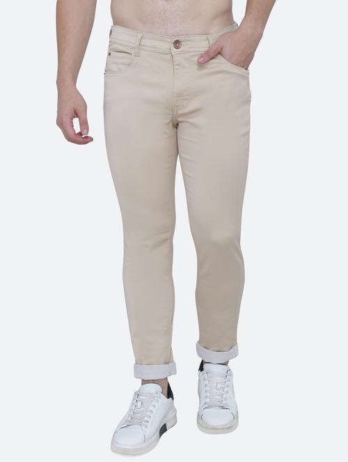 mens slim fit plain jeans - 19351932 - Standard Image - 0