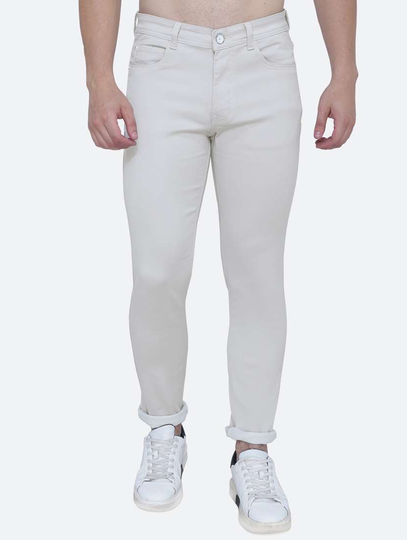 mens skinny fit plain jeans - 19351938 -  Zoom Image - 0