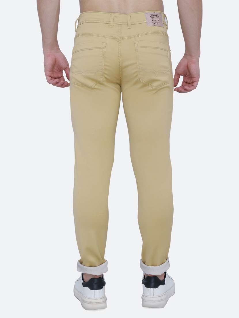 Mens Slim Fit Plain Jeans