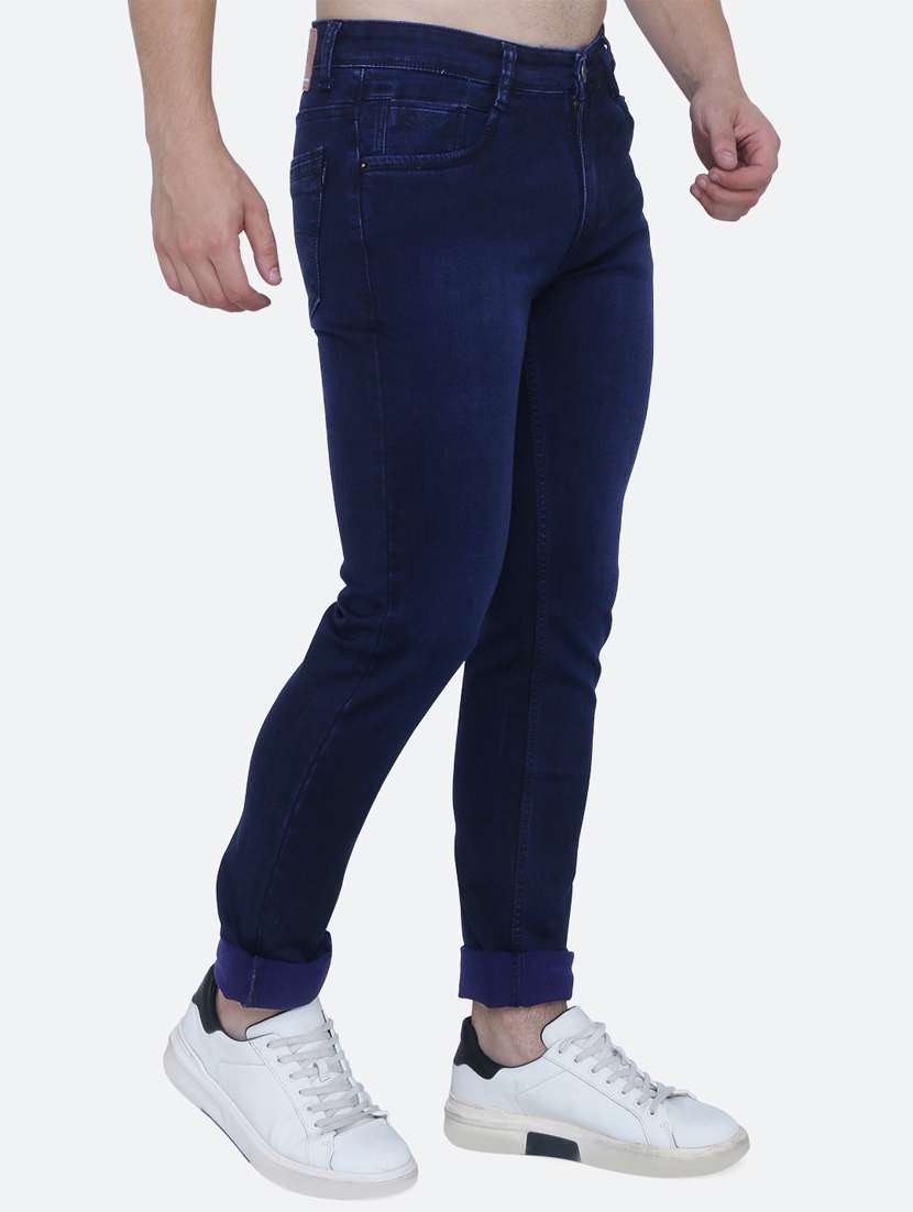 mens slim fit plain jeans - 19351948 - Standard Image - 2