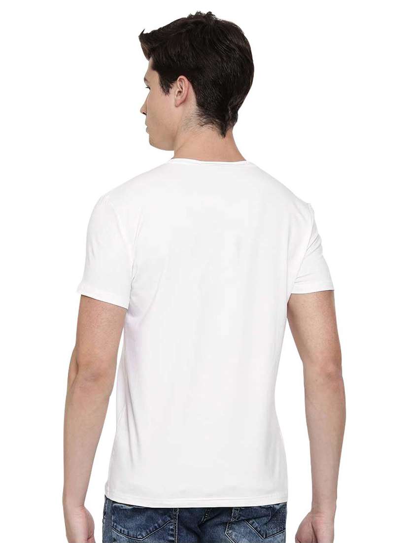 white printed regular t-shirt - 19353153 - Standard Image - 2