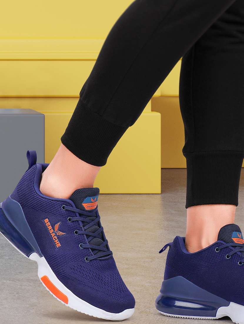 navy canvas sport shoes - 19354285 - Standard Image - 2