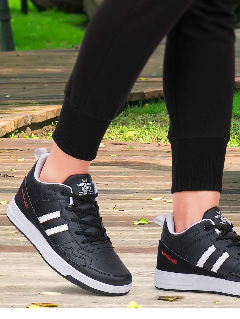black sheet sport shoes - 19354291 - Standard Image - 2