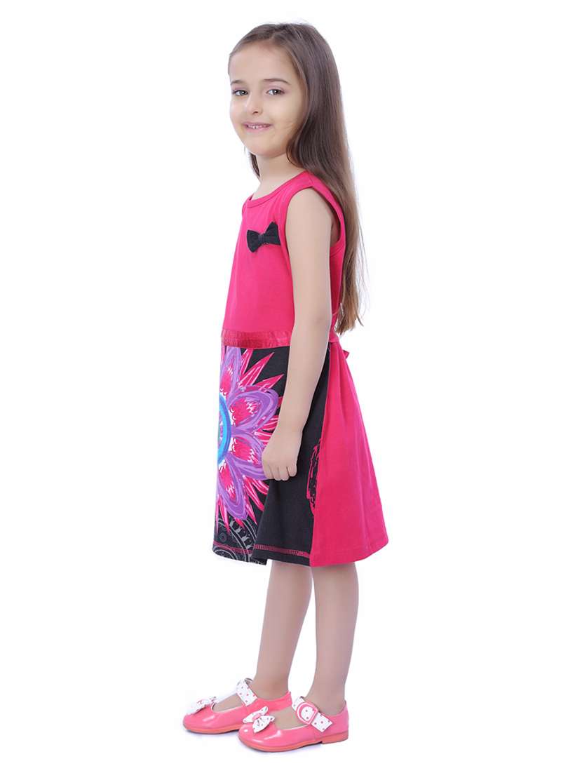 girls round neck sleeveless frock - 19370887 - Standard Image - 2