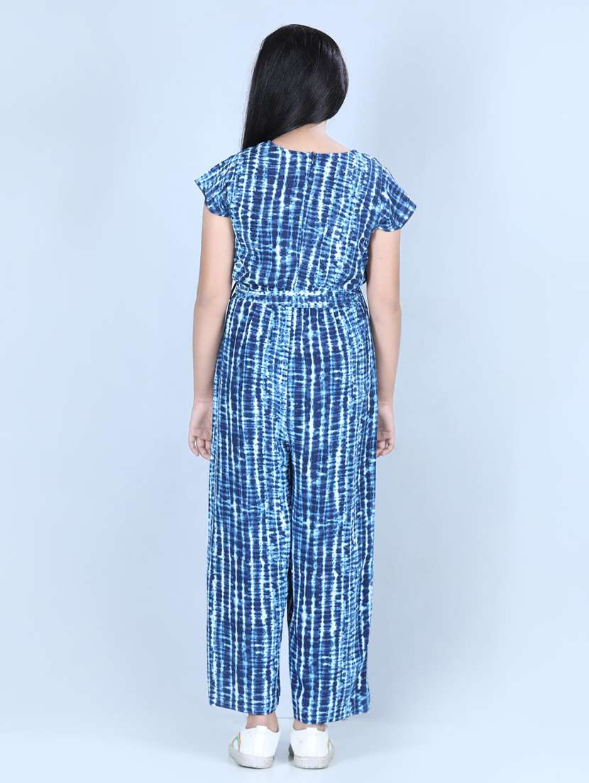 blue rayon full length jumpsuit - 19370900 -  Standard Image - 2
