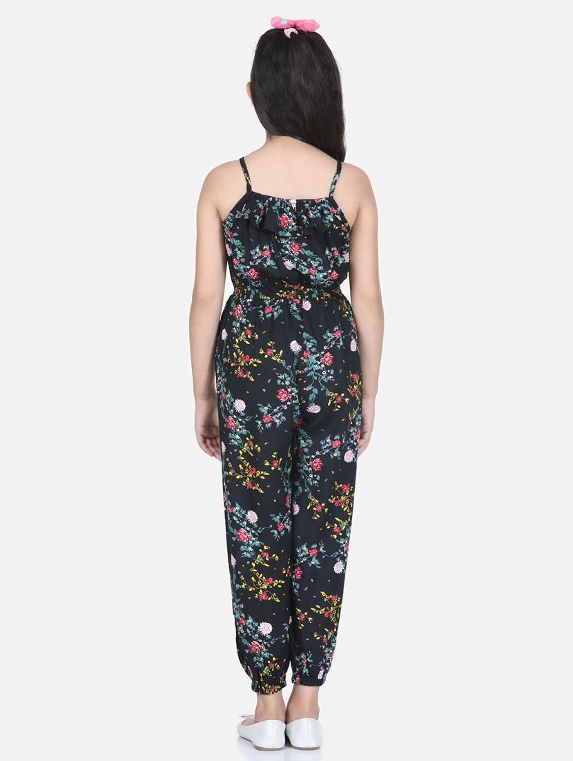 black rayon full length jumpsuit - 19370916 - Standard Image - 2
