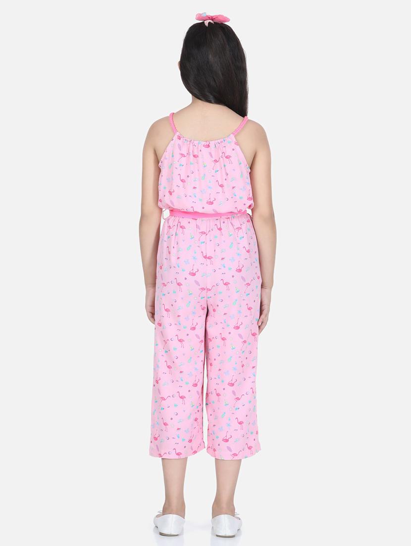 pink rayon full length jumpsuit - 19370917 - Standard Image - 2
