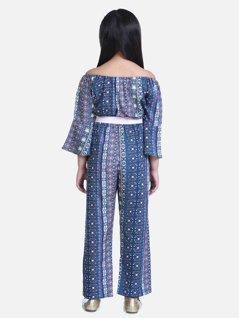 blue polyester full length jumpsuit - 19370920 -  Standard Image - 2