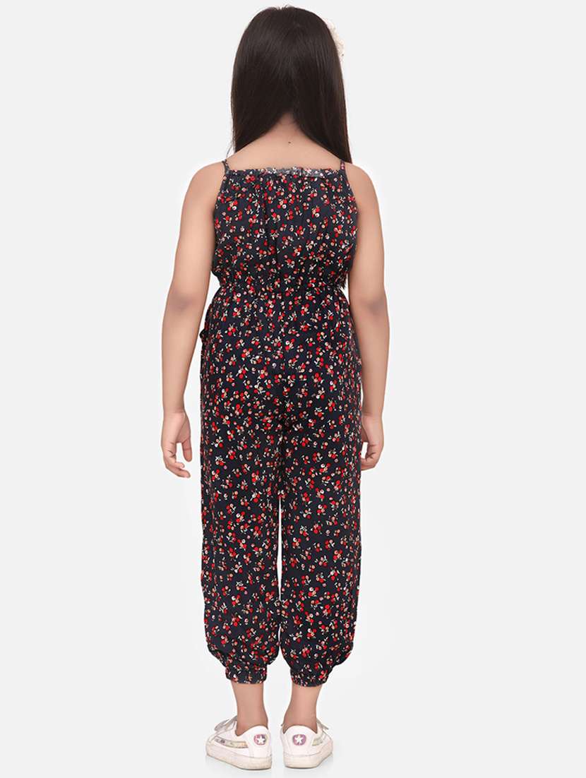 black rayon full length jumpsuit  - 19370935 -  Standard Image - 2