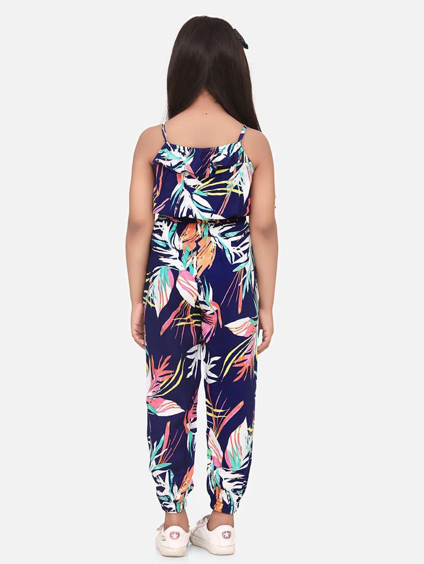 blue rayon full length jumpsuit - 19370937 -  Standard Image - 2