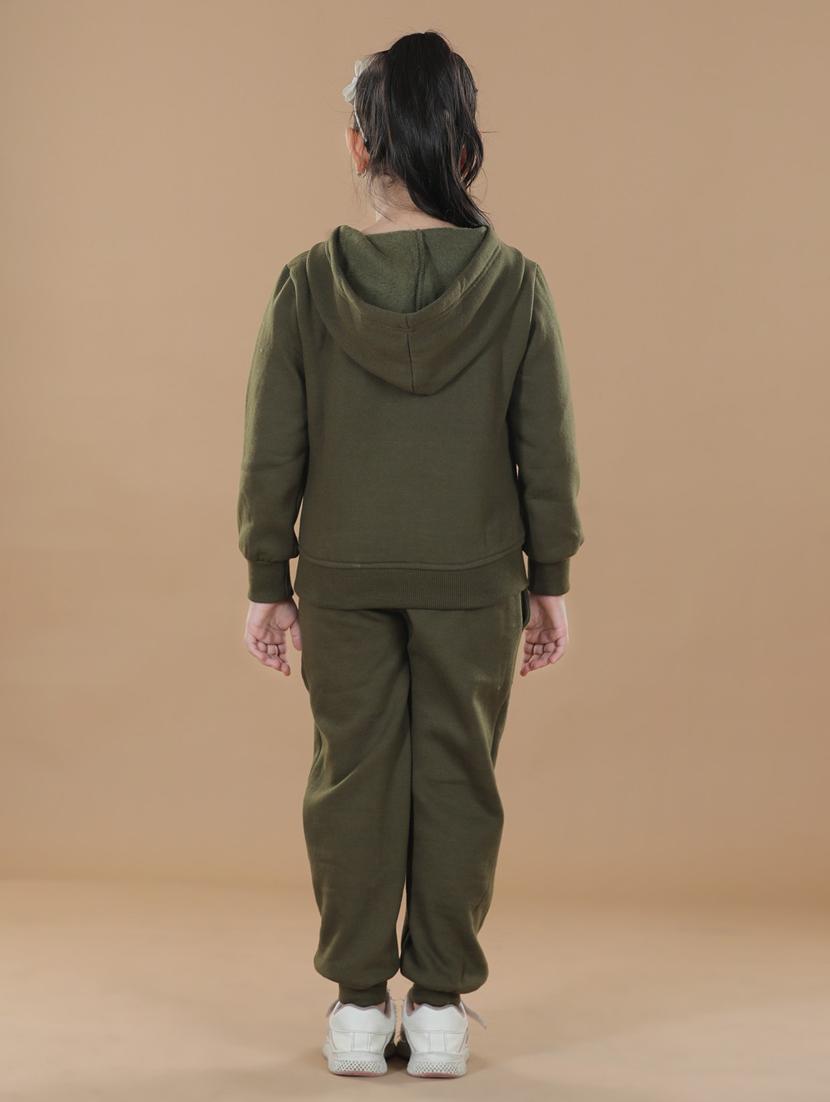 green cotton blend full length twin sets - 19370983 - Standard Image - 2
