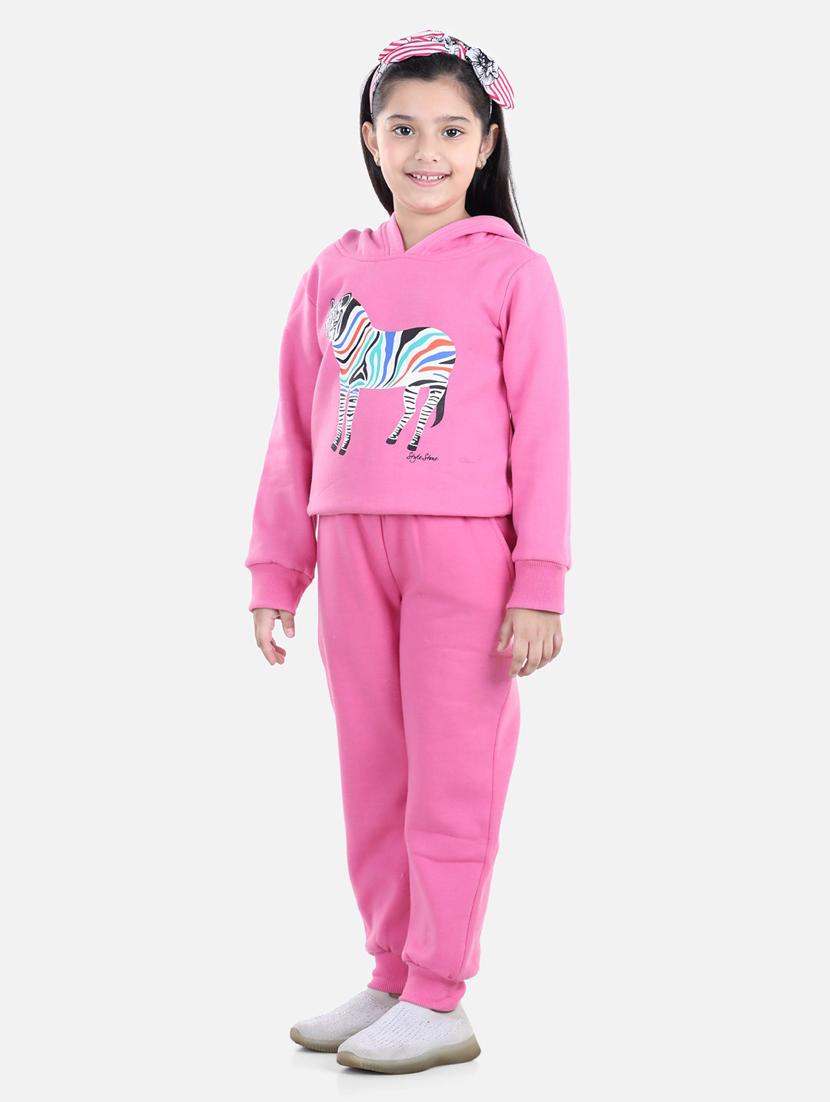 pink cotton blend full length twin sets - 19370990 - Standard Image - 2