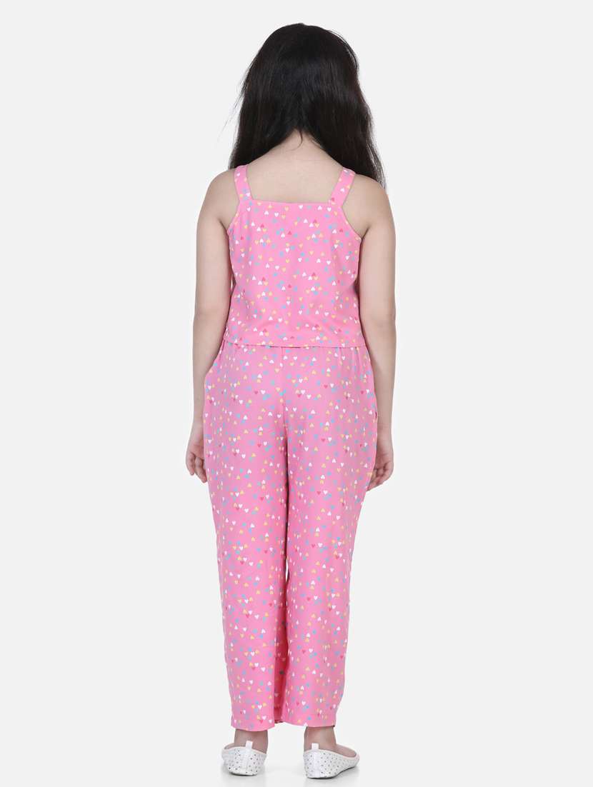 pink viscose full length twin sets - 19371009 - Standard Image - 2