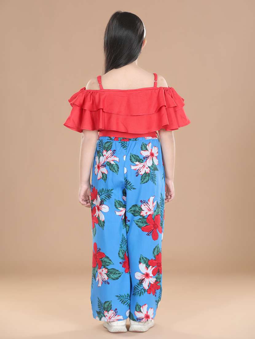 girls solid full length jump suit - 19371011 -  Standard Image - 2