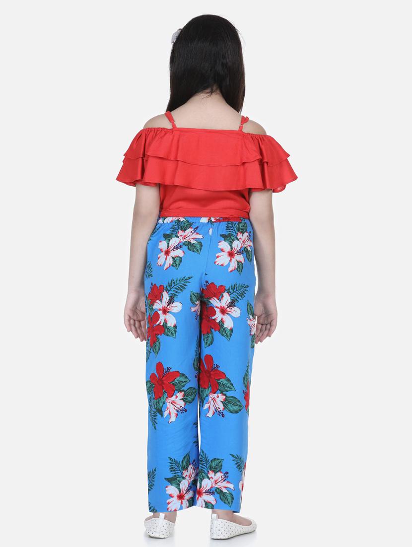 multi colored viscose full length jump suit - 19371012 - Standard Image - 2