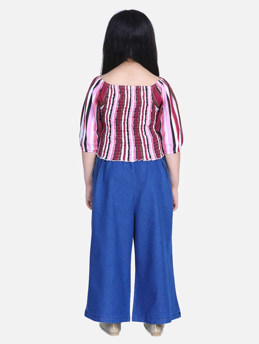 multi colored cotton full length twin sets  - 19371014 -  Standard Image - 2