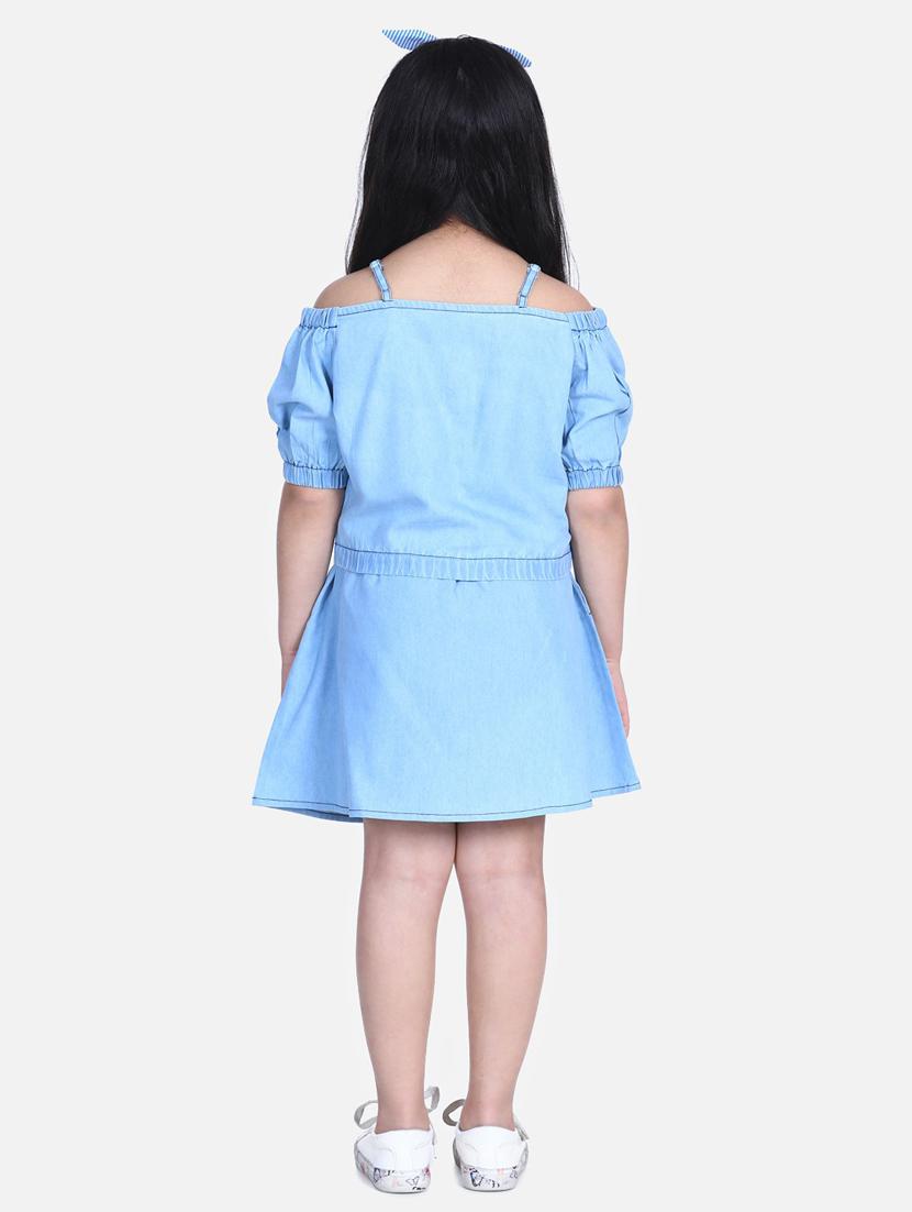 blue denim skirt top twin sets - 19371020 - Standard Image - 2