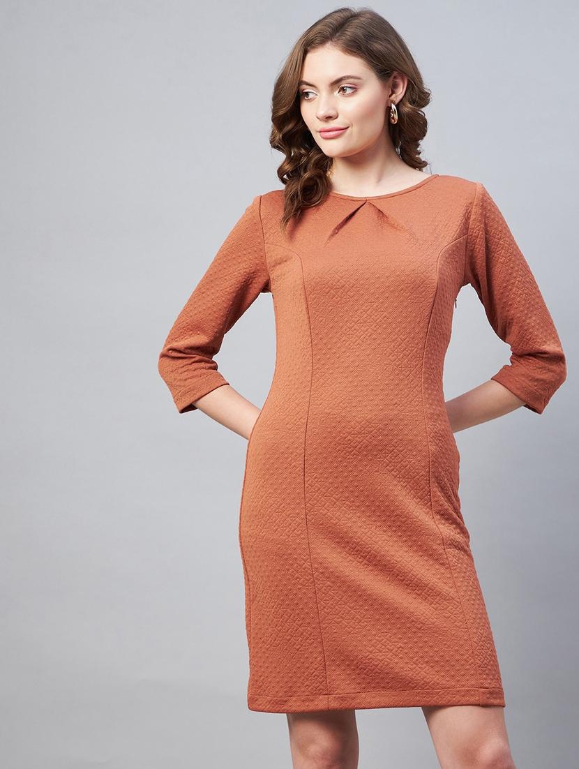 women's shift solid dress - 19371156 - Standard Image - 2