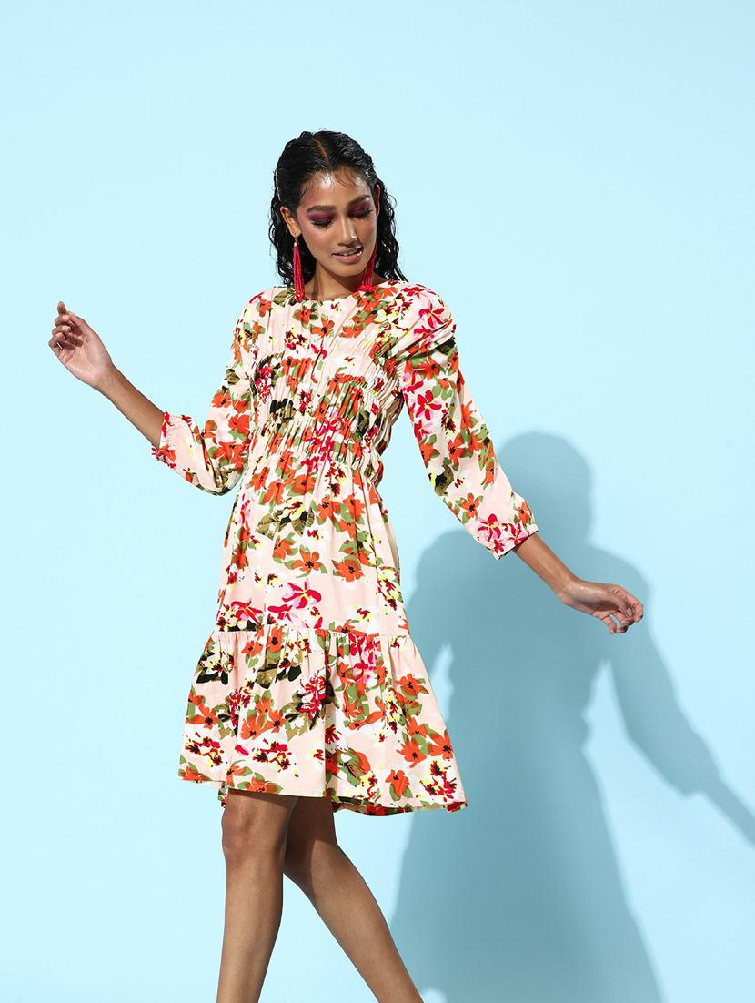 women's tiered dress floral dress - 19371166 - Zoom Image - 0