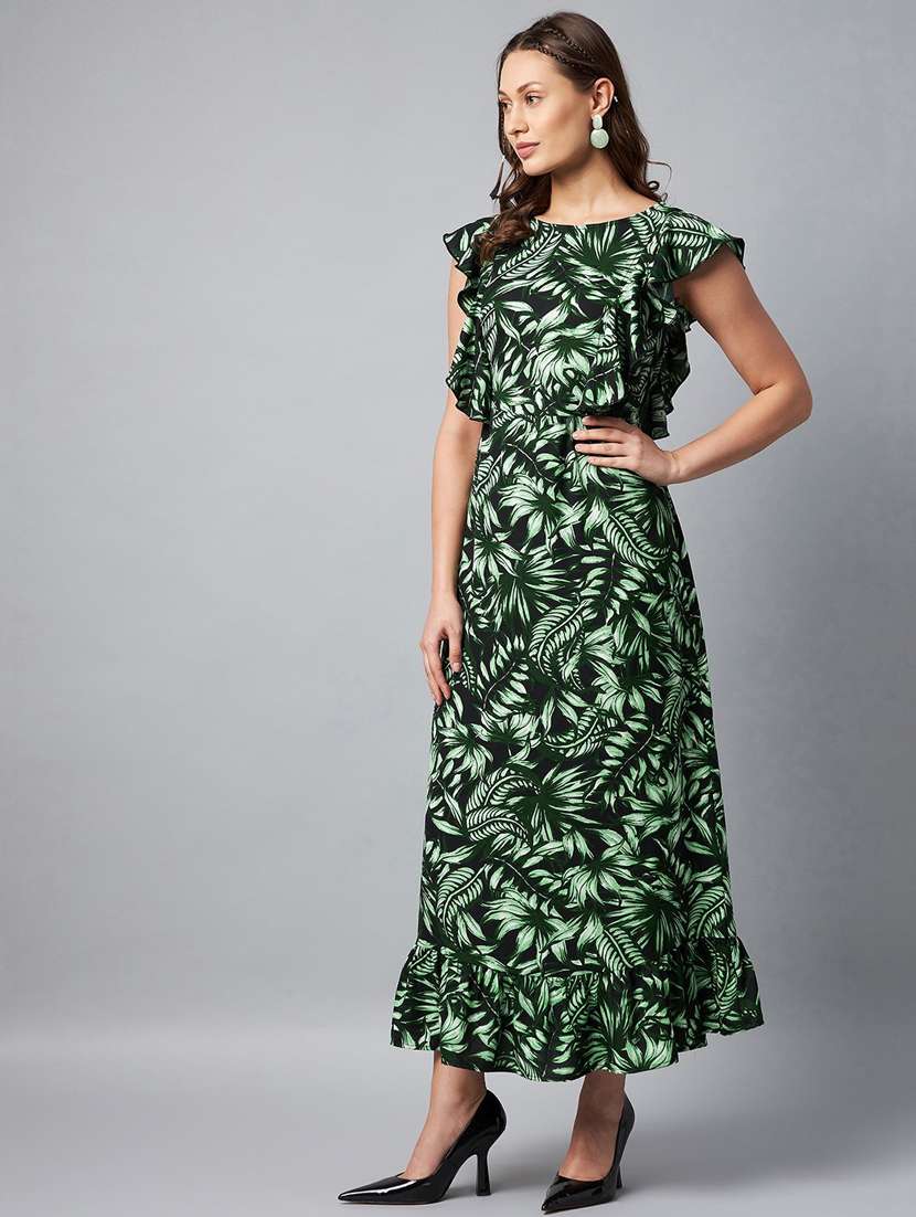 women's fit & flare tropical dress - 19371194 -  Standard Image - 2