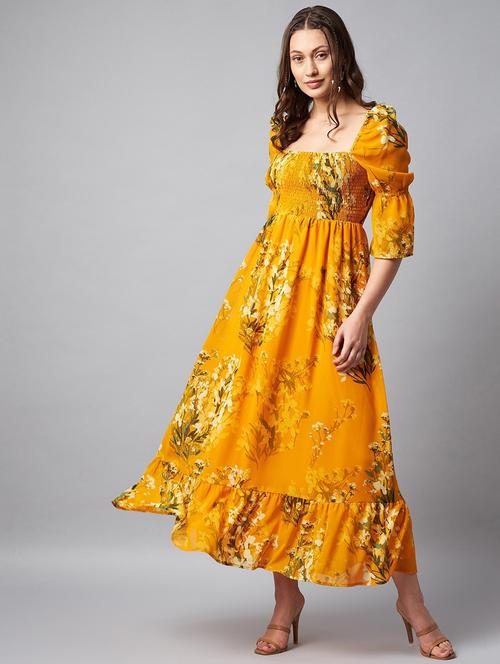 women's tiered dress self design dress - 19371195 -  Standard Image - 0