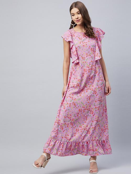 women's tiered dress floral dress - 19371207 - Standard Image - 0