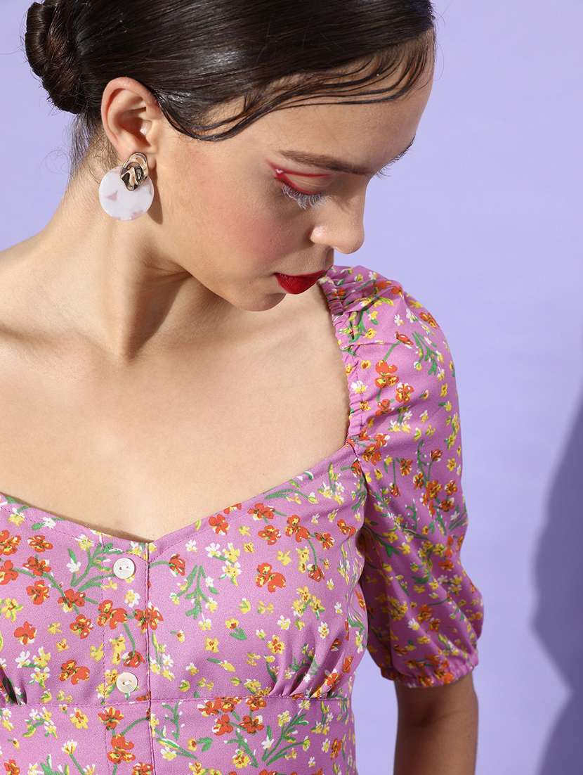 Women's Tiered Dress Floral Dress