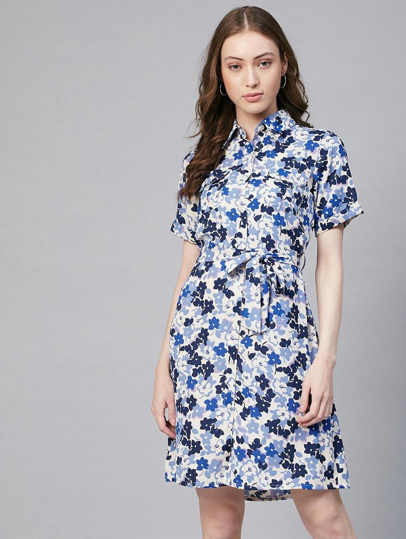 women's shirt floral dress - 19371236 -  Zoom Image - 0